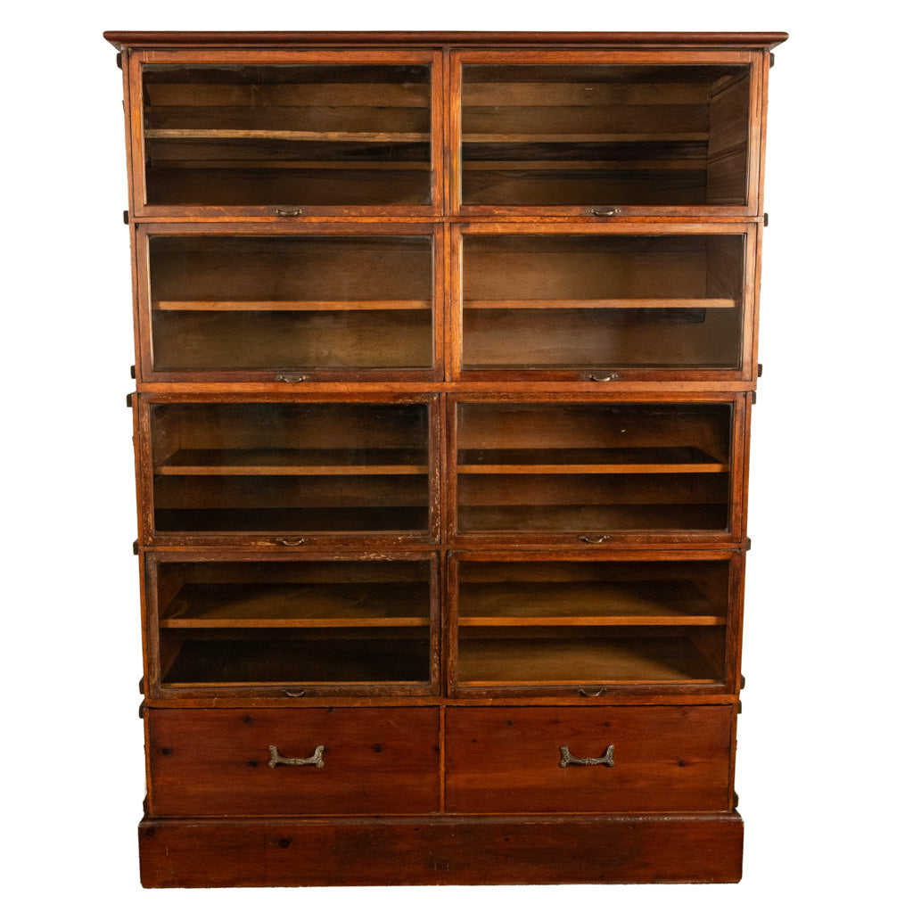 Antique Mercantile Store Shop Display 18 Drawer Pine Haberdashery Cabinet 1900