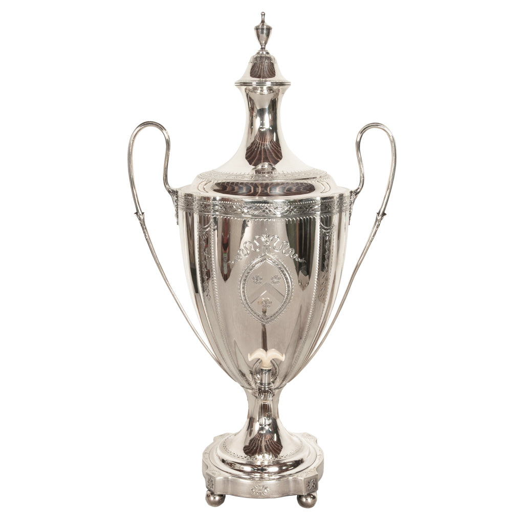 Antique Monumental Georgian Sterling Silver Samuel Godbehere & Edward Wigan Tea Urn London 1789