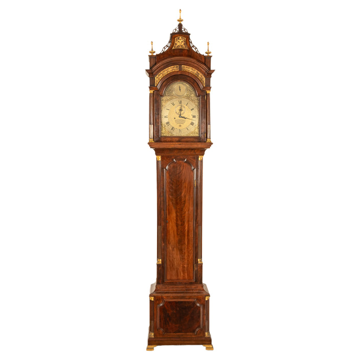 Antique Georgian Mahogany Long Case Grandfather Clock Higgs & Evans London Spanish Market 1770