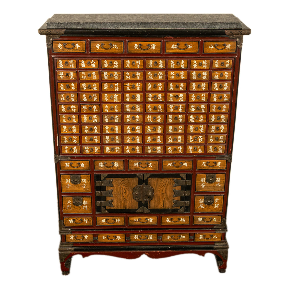 Antique Korean Elm Medicine Apothecary Cabinet Chest 88 Drawers Yakjang 1920