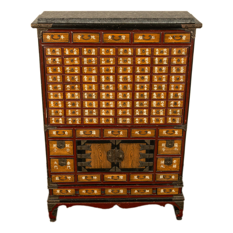 Antique Korean Elm Medicine Apothecary Cabinet Chest 88 Drawers Yakjang 1920