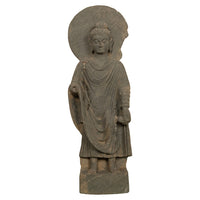 Ancient Indian Carved Stone Gandharan Shakyamuni Buddha Statue 2nd Century A.D.