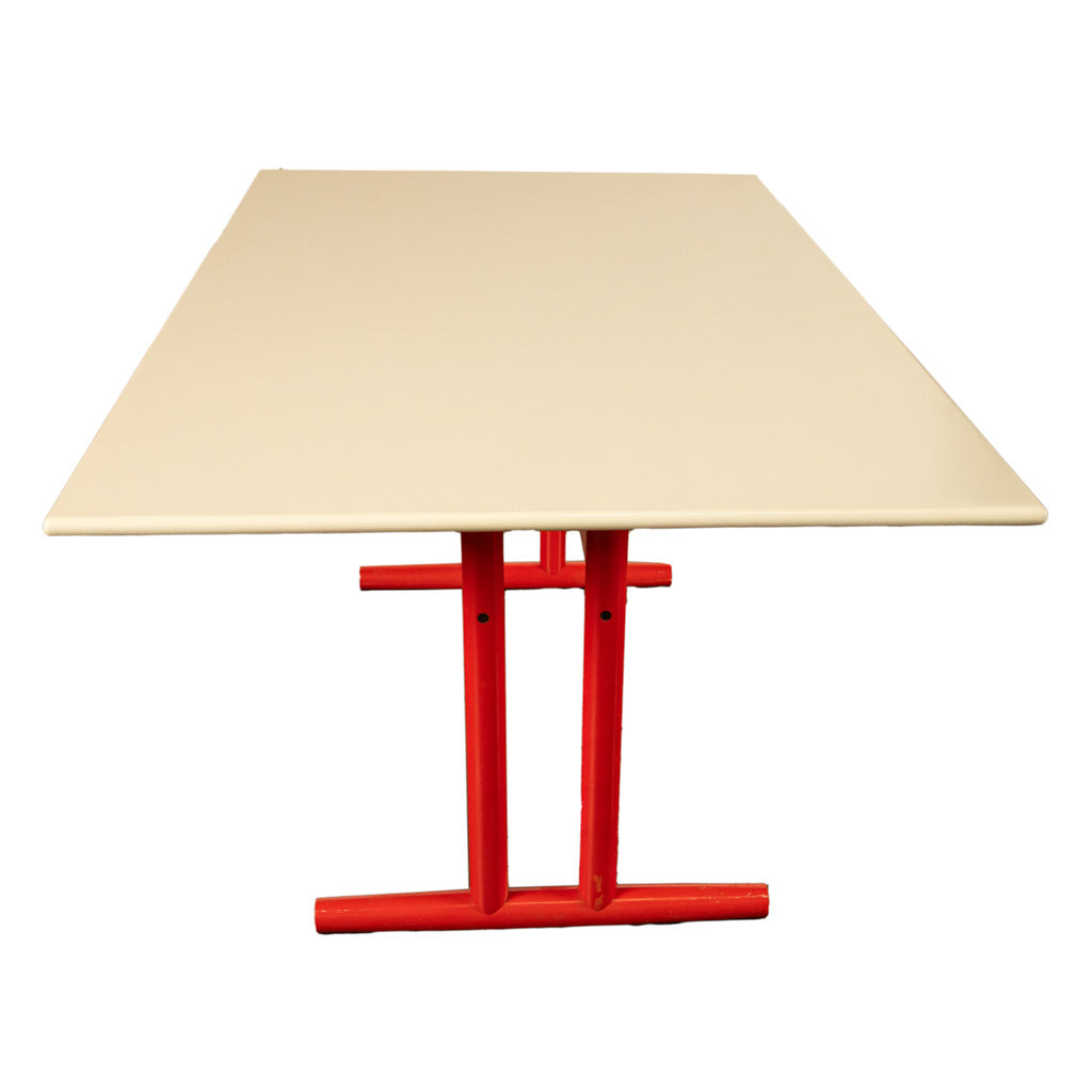 Mid Century Modern Danish Six Safari Chairs Dining Table Set by Erik Wørts 1960s