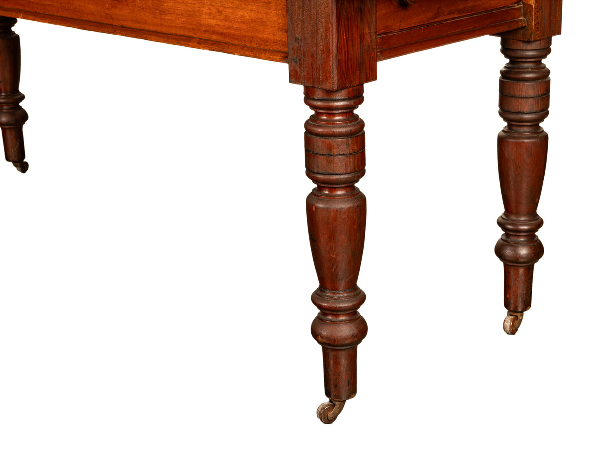 Antique 19th Century English Walnut Farm Country House Dining Refectory Table, circa 1860