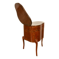 Antique French LouisXV Mechanical Tulipwood Dressing Table de Toilette Desk 1800