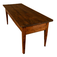 Antique Early 19th Century French Provincial Farmhouse Fruitwood Serving Kitchen Table 1820