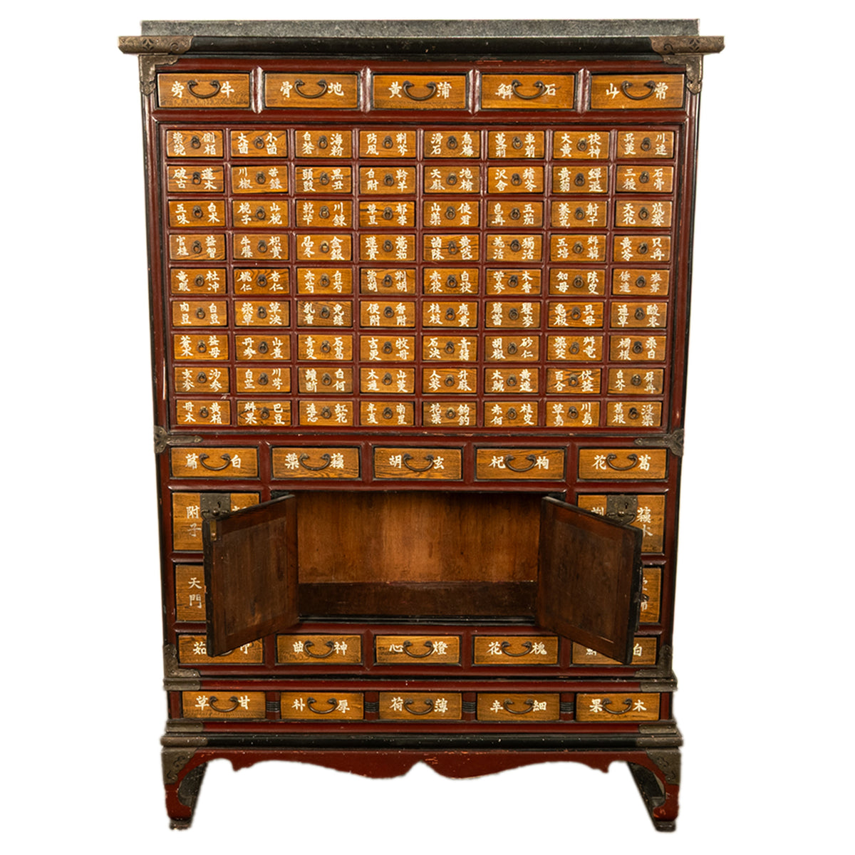 Antique Korean Elm Medicine Apothecary Cabinet Chest 88 Drawers Yakjang 1920