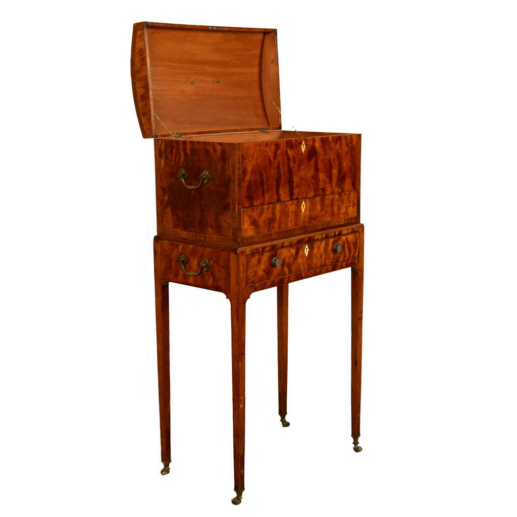Antique George III Neoclassical Mahogany Chest Stand Cabinet Ince & Mayhew 1790