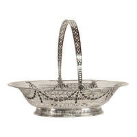 Antique Georgian Sterling Silver Pierced Basket by Richard Morton Sheffield 1778