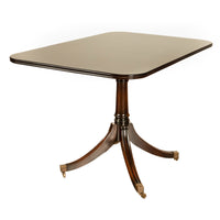 Antique Tilt Top Georgian Regency Mahogany Pedestal Breakfast Dining Table 1810