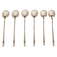 Set Antique Russian Imperial Silver Spoons by Fedor Rückert Faberge Moscow 1889