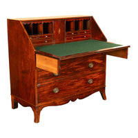 Fine Antique Georgian Mahogany Sheraton Inlaid Secretary Desk Bureau Chest 1780