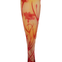Antique French Art Nouveau Cameo Glass Soliflore Carnation Vase Emile Galle 1900