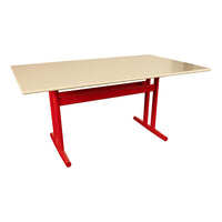 Mid Century Modern Danish Six Safari Chairs Dining Table Set by Erik Wørts 1960s