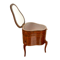 Antique French LouisXV Mechanical Tulipwood Dressing Table de Toilette Desk 1800