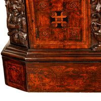 Antique Flemish / Dutch Walnut Marquetry Royal Manuscript Cabinet, circa 1680