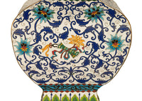 Antique Pair Monumental Chinese Qing Qianlong Period Cloissoné Enamel Vases 1795