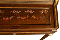 Antique 19th Century French Gilded & Painted Cylinder Desk by Paul Sormani 1875