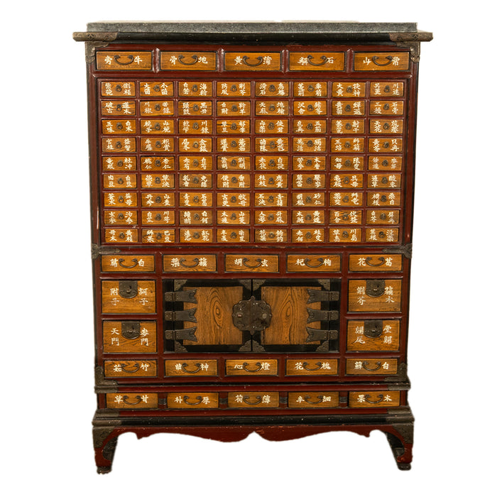 Antique Korean Elm Medicine Apothecary Cabinet Chest 88 Drawers Yakjang 1920