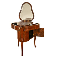 Antique French LouisXV Mechanical Tulipwood Dressing Table de Toilette Desk 1800