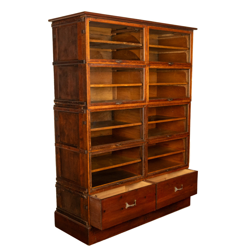 Antique Mercantile Store Shop Display 18 Drawer Pine Haberdashery Cabinet 1900