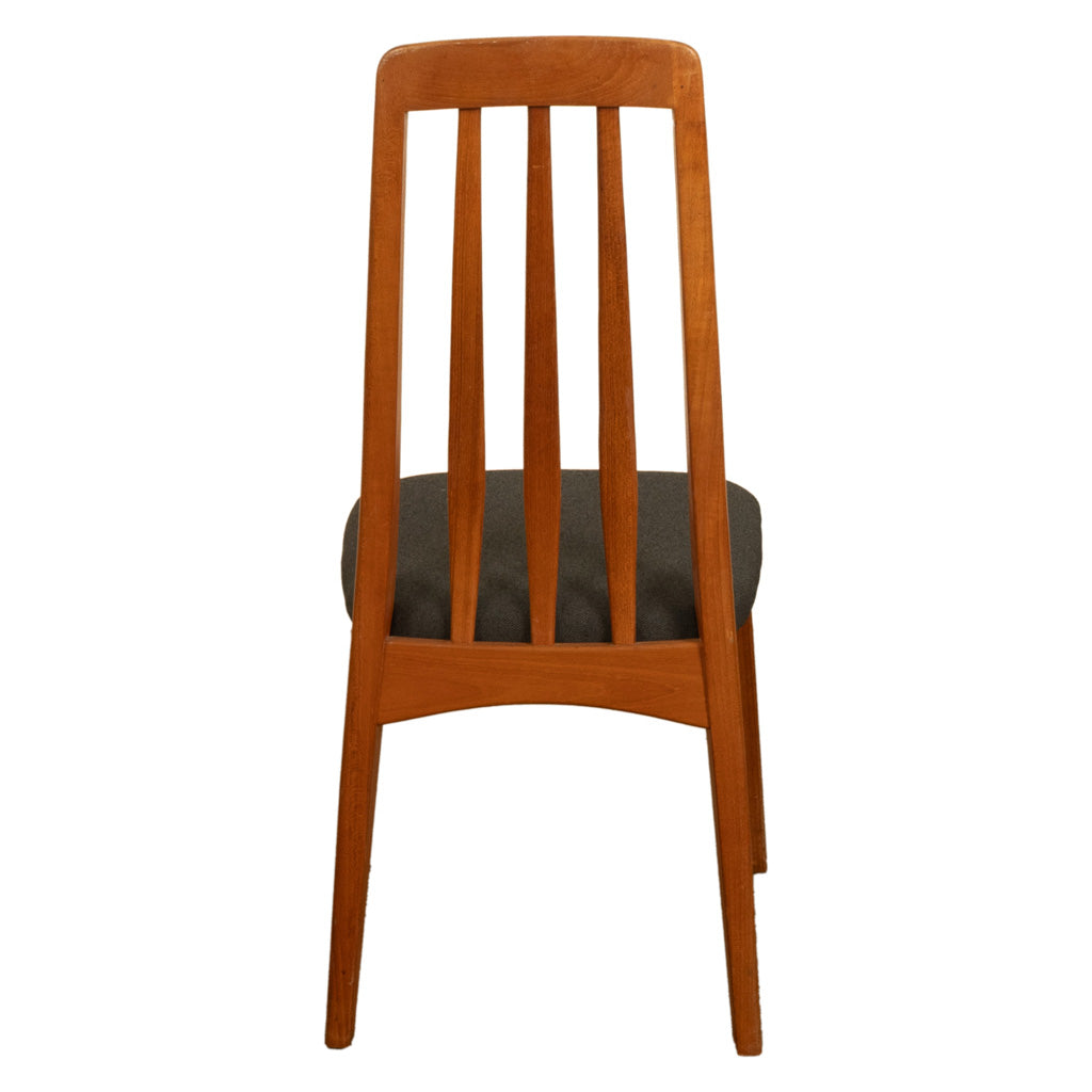 Set 4 Danish Mid Century Modern "Eva" Teak Dining Chairs by Niels Koefoed 1964