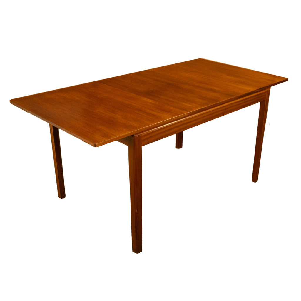 Mid Century Modern Danish Style Teak Extending Dining Table by MacIntosh 1965