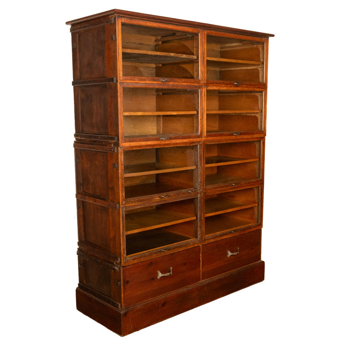 Antique Mercantile Store Shop Display 18 Drawer Pine Haberdashery Cabinet 1900