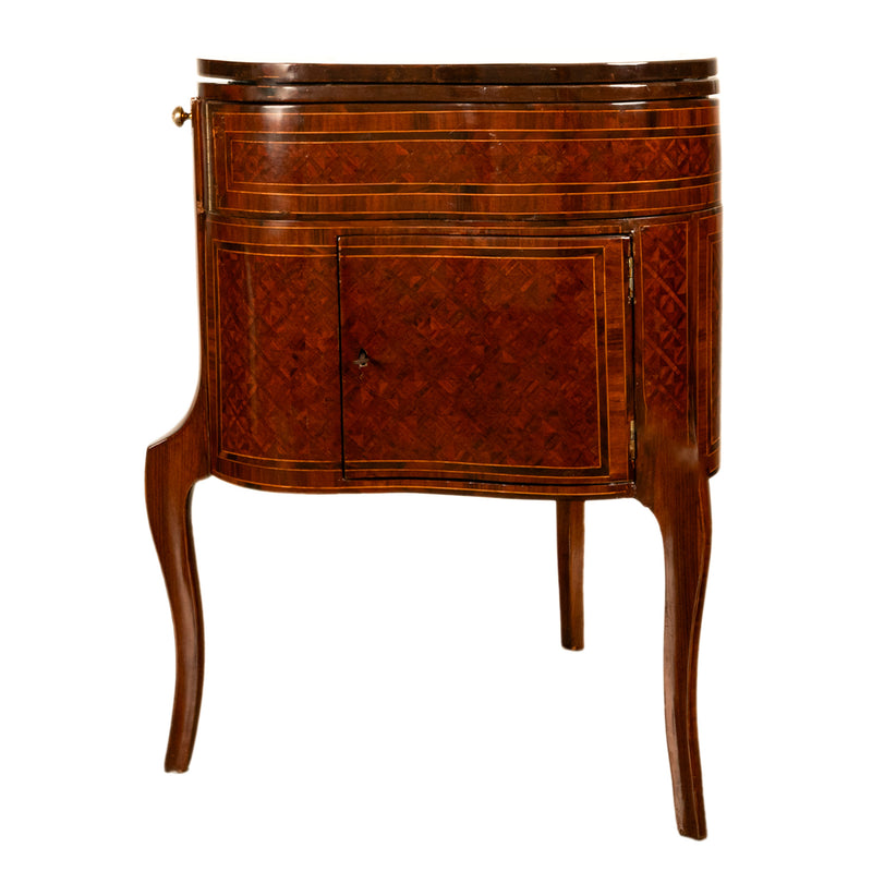 Antique French LouisXV Mechanical Tulipwood Dressing Table de Toilette Desk 1800