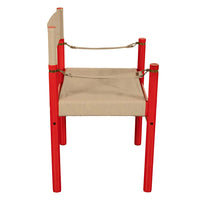 Mid Century Modern Danish Six Safari Chairs Dining Table Set by Erik Wørts 1960s