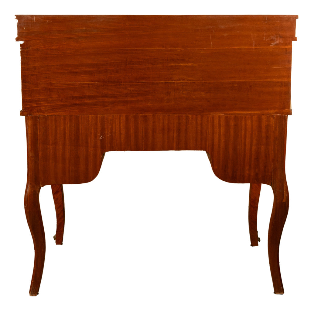 Antique French Louis XV Cylinder Marquetry & Ormolu Bureau Writing Desk 1880
