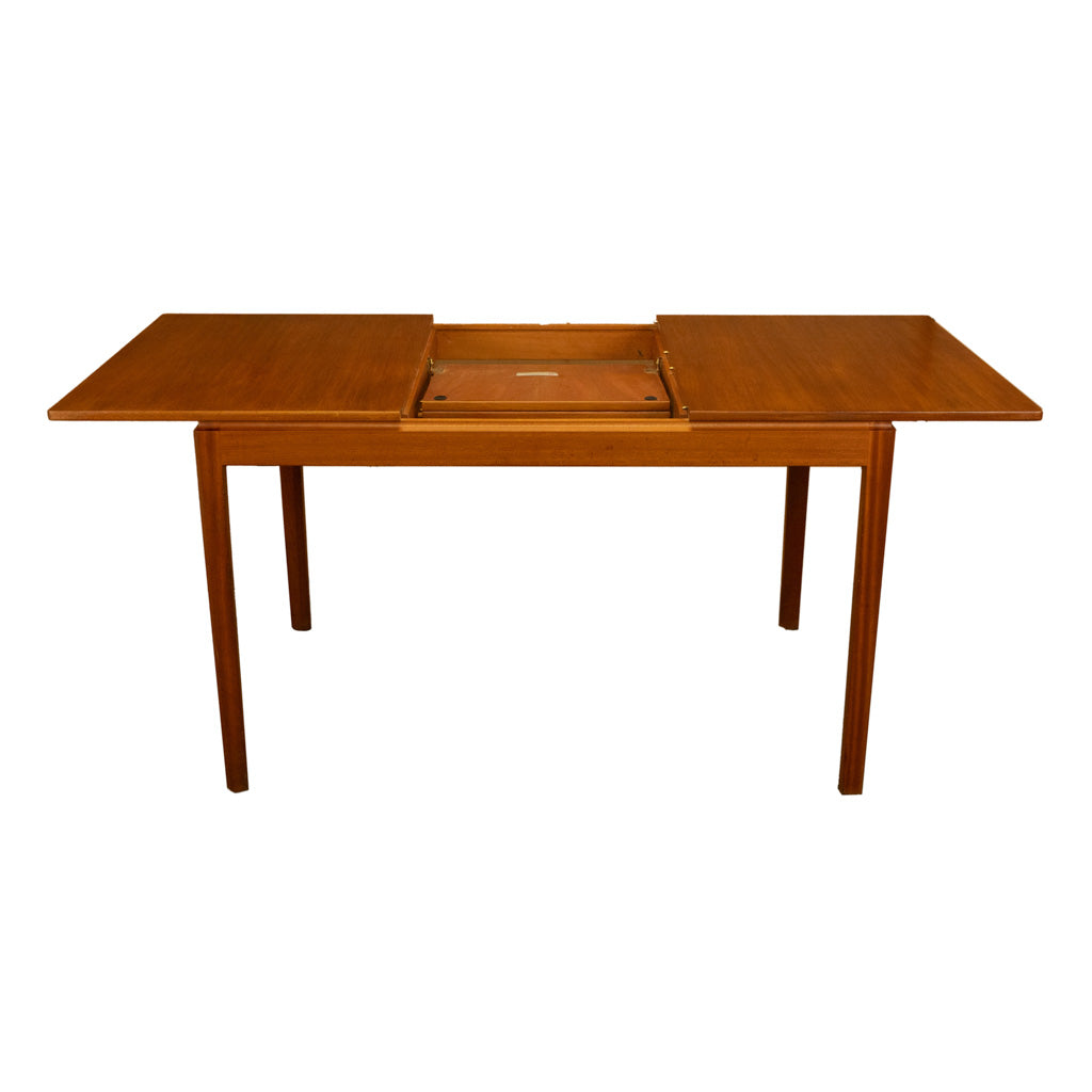 Mid Century Modern Danish Style Teak Extending Dining Table by MacIntosh 1965
