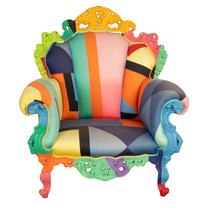 Italian Postmodern Proust Geometrica Armchair Alessandro Mendini by Cappellini