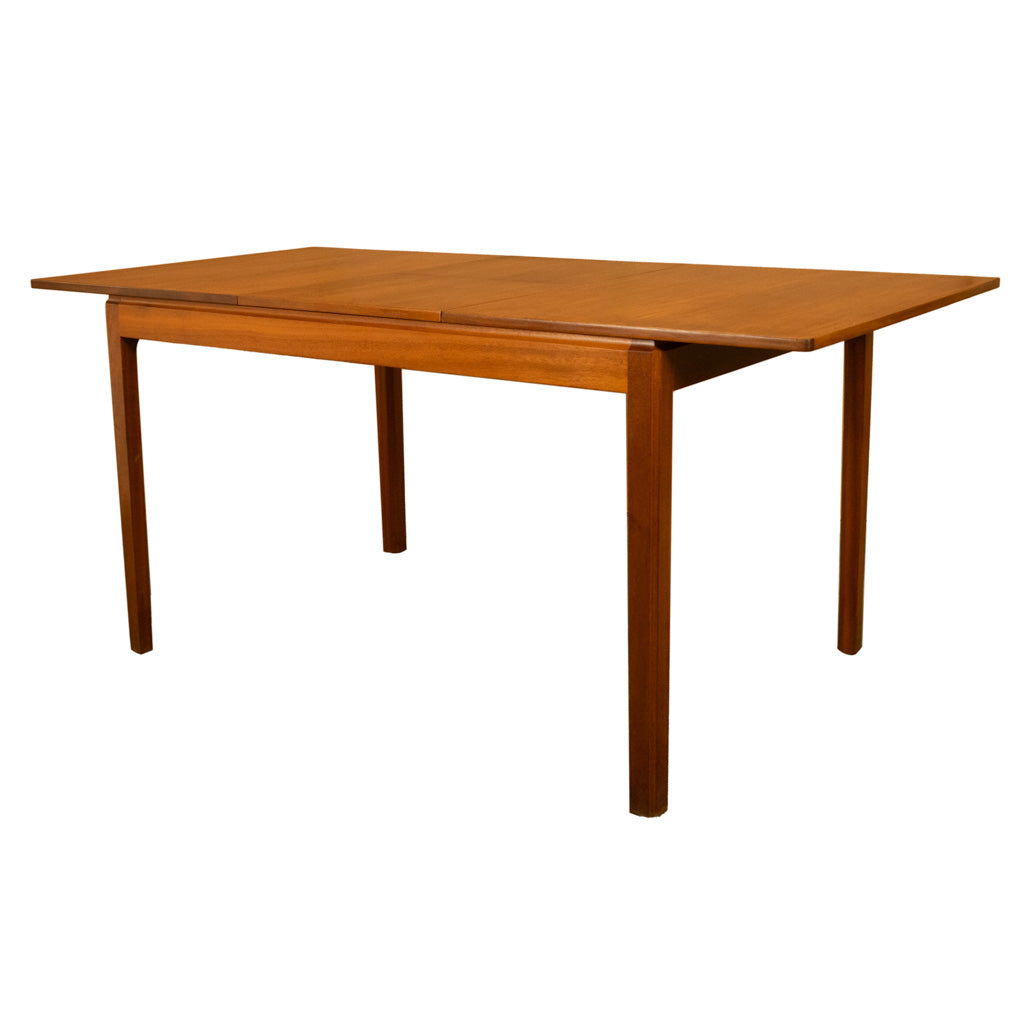 Mid Century Modern Danish Style Teak Extending Dining Table by MacIntosh 1965