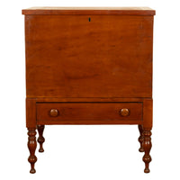 Antique American Federal Sheraton Middle Tennessee Cherry Plantation Sugar Chest 1820