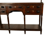 Antique 18th C George III Country Welsh Oak Dresser Plate Rack & Pot Board 1790