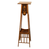 Antique Art Nouveau Inlaid Mahogany Leonard Wyburd Liberty & Co Plant Stand 1905