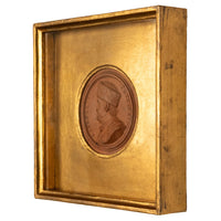Antique 18th Century Political Terracotta Portrait Medallion Benjamin Franklin Jean Baptiste Nini 1777