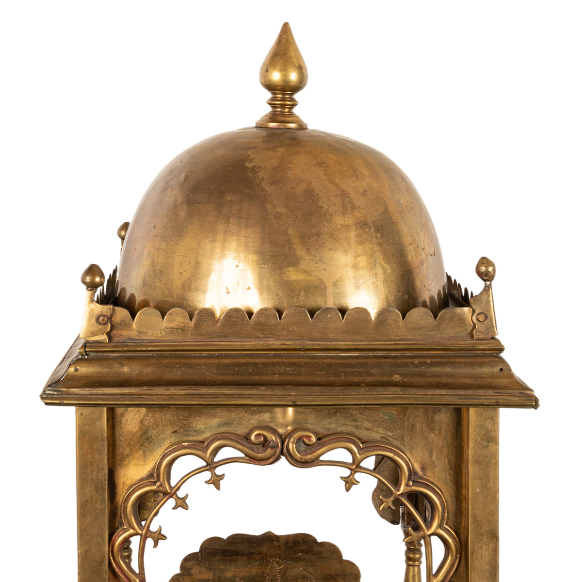 Large Antique East Indian Brass Hindu Altar Temple Statue Shrine Mandir 1880