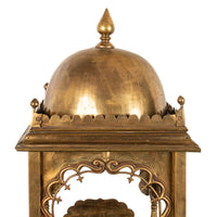 Large Antique East Indian Brass Hindu Altar Temple Statue Shrine Mandir 1880