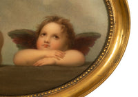 Genuine Antique KPM Berlin Porcelain Hand Painted Raphael's Angels Putti 1890