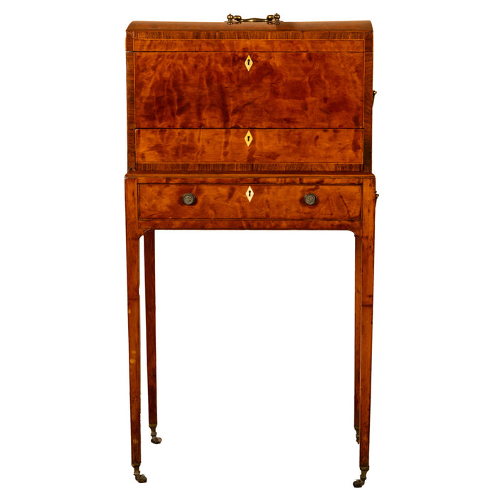 Antique George III Neoclassical Mahogany Chest Stand Cabinet Ince & Mayhew 1790