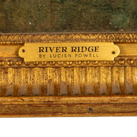 Antique American Impressionist Luminist Painting "River Ridge" Virginia by Lucien Whiting Powell, 1890