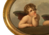 Genuine Antique KPM Berlin Porcelain Hand Painted Raphael's Angels Putti 1890