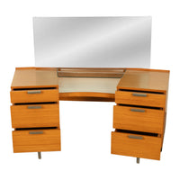 Mid Century Modern Birch Fineline Vanity Dresser Chest Set John Sylvia Reid 1961