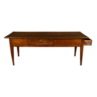 Antique Early 19th Century French Provincial Farmhouse Fruitwood Serving Kitchen Table 1820