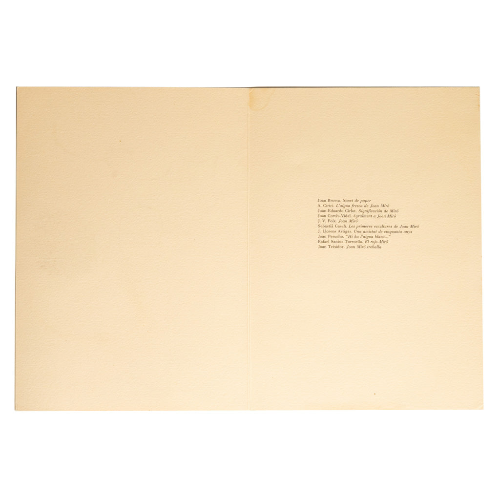 Original Signed & Numbered Surrealist Color Lithograph Obra Inèdita Recent VIII by Joan Miró, 1964