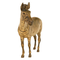 Antique Austrian Franz Bergman Cold Painted Bronze Zebra Quagga Sculpture Statue, 1900