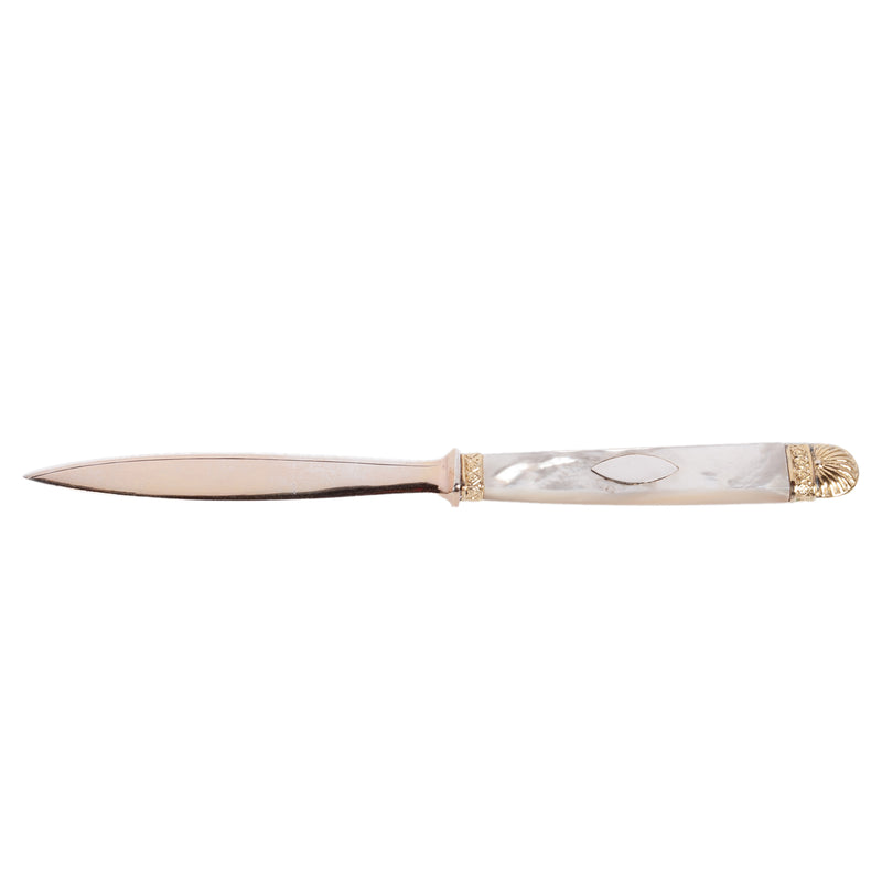 Antique Russian Imperial Romanov Silver Gilt Letter Opener Czar Nicholas II 1870
