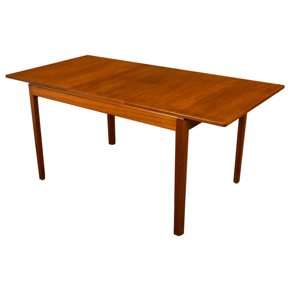 Mid Century Modern Danish Style Teak Extending Dining Table by MacIntosh 1965